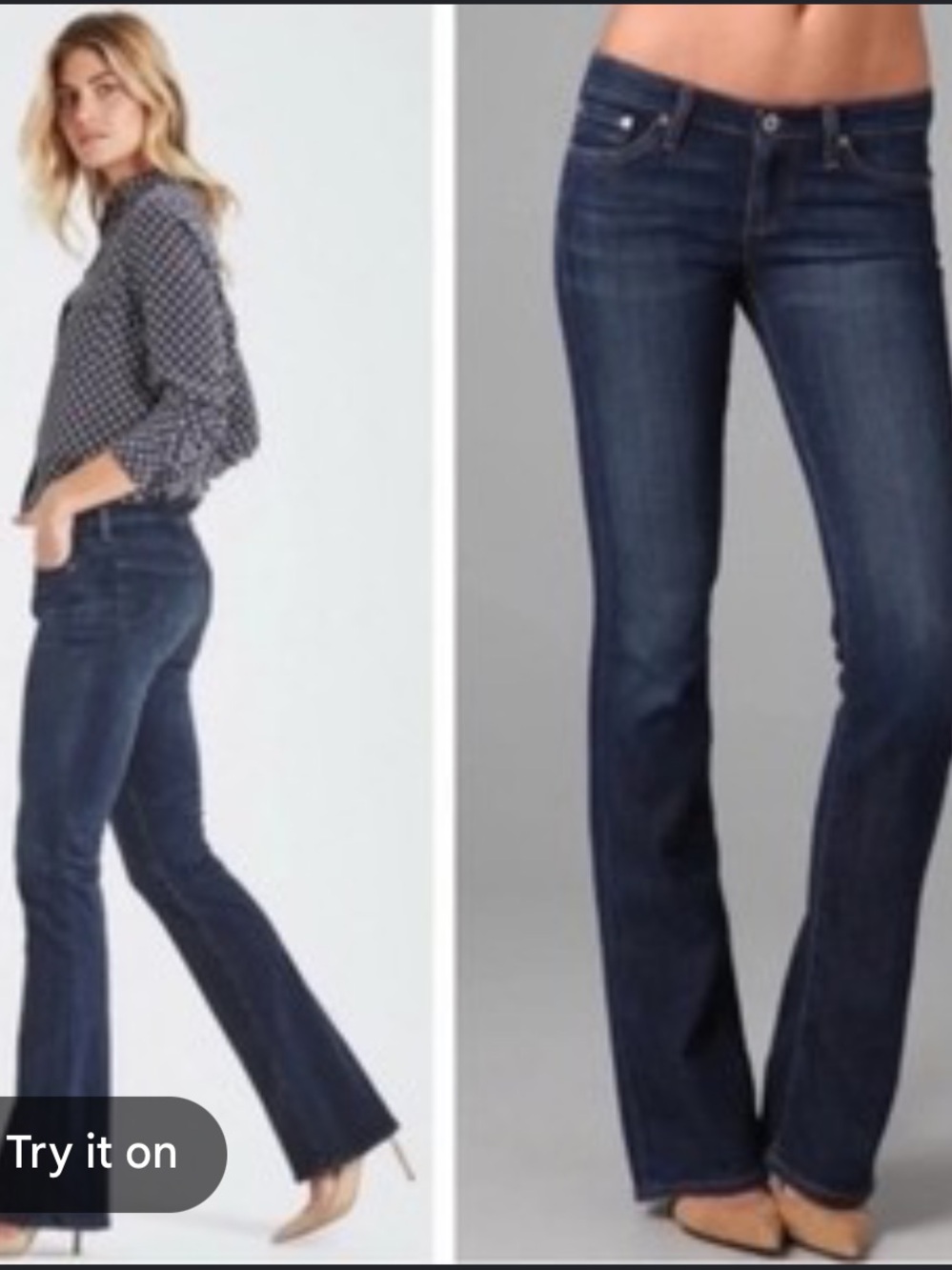 AG | The Angel Bootcut dark wash jeans low rise soft designer denim size 29